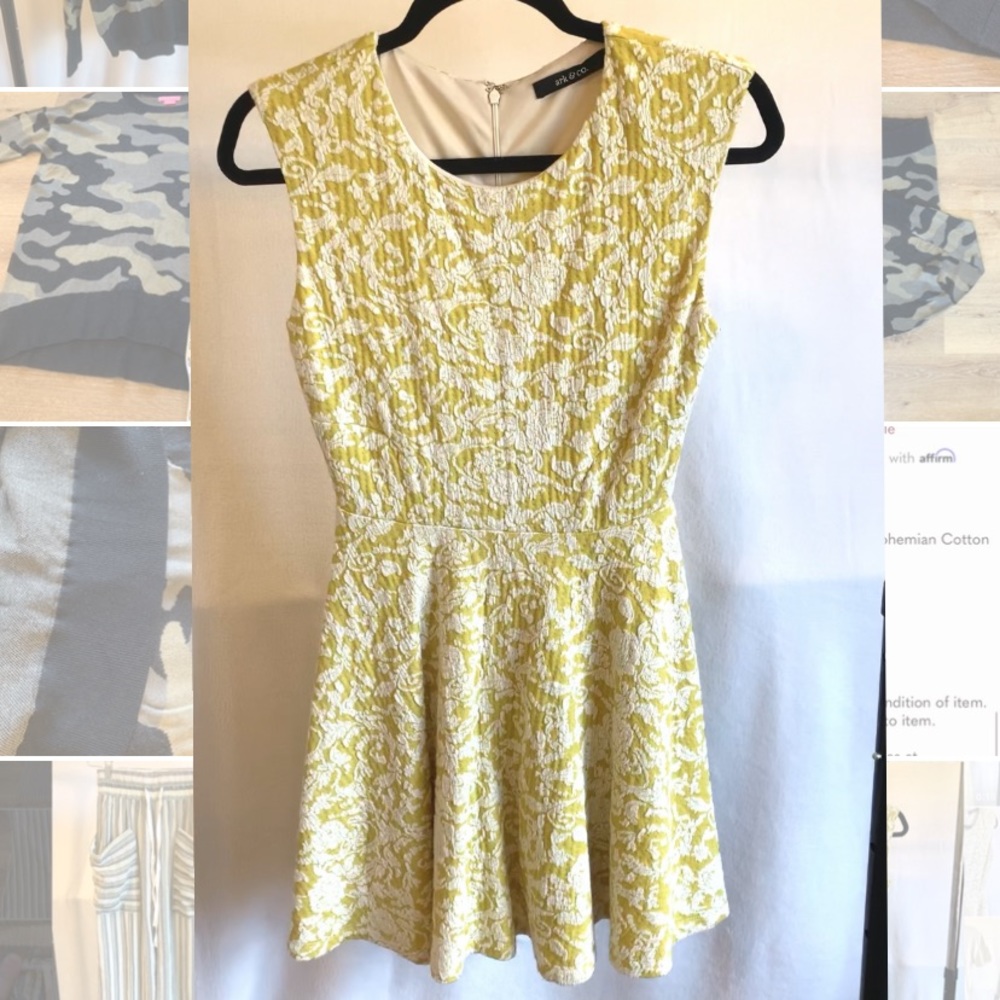 Vintage print Ark & Co. Floral Aline Dress Womens Small - Picture 9 of 9